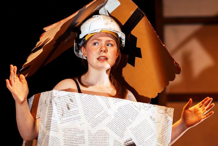 Youth Theatre member performing Alice in Wonderland
